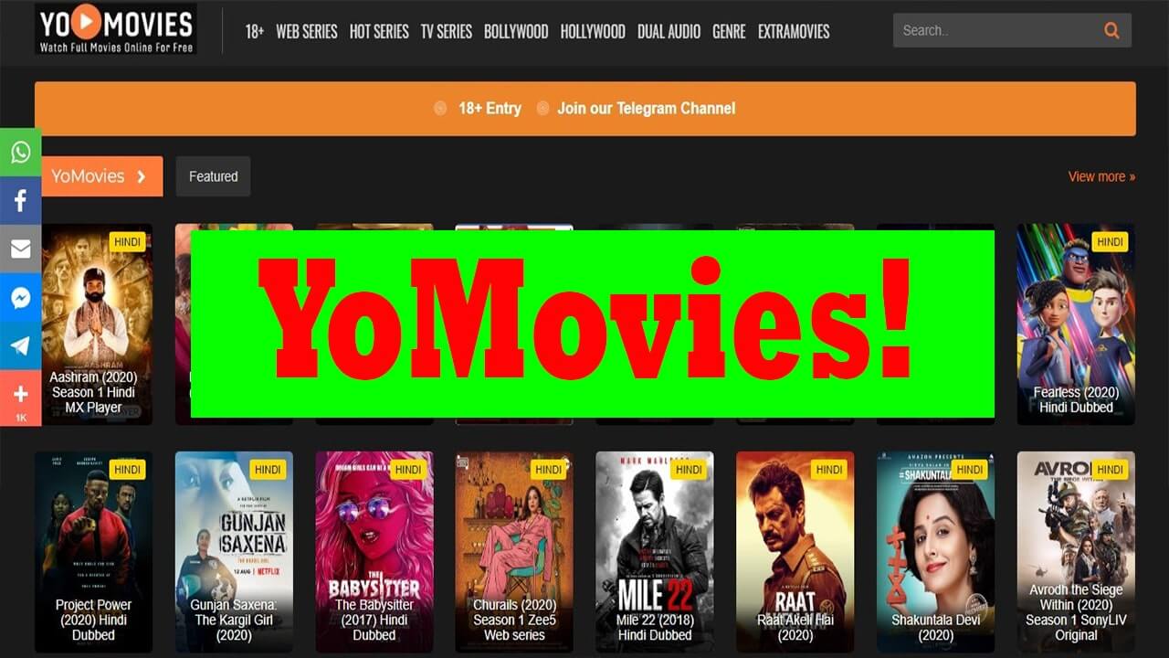 Yomovies 2021 – Watch Latest Movies, TV-Series Online for Free